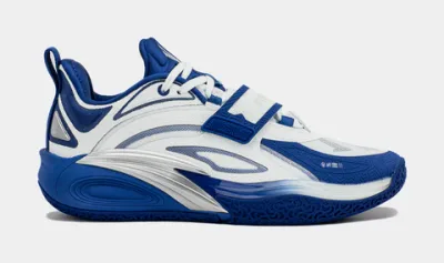 ANTA Kai 1 College Mens Basketball Shoes (Blue/White/Silver)