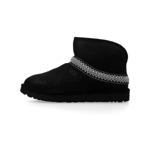 UGG W Classic Mini Crescent "BLACK"