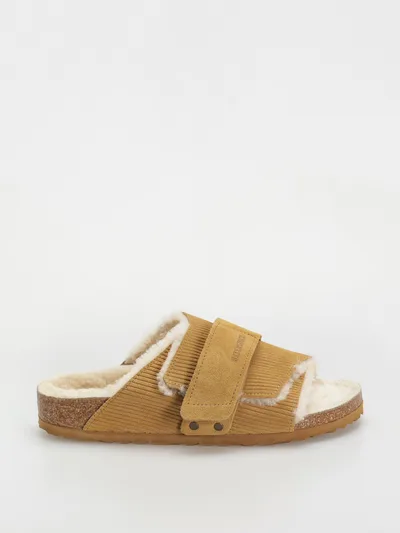 Birkenstock Kyoto Shearling Suede Leather Fur Narrow Wmn Flip-flops