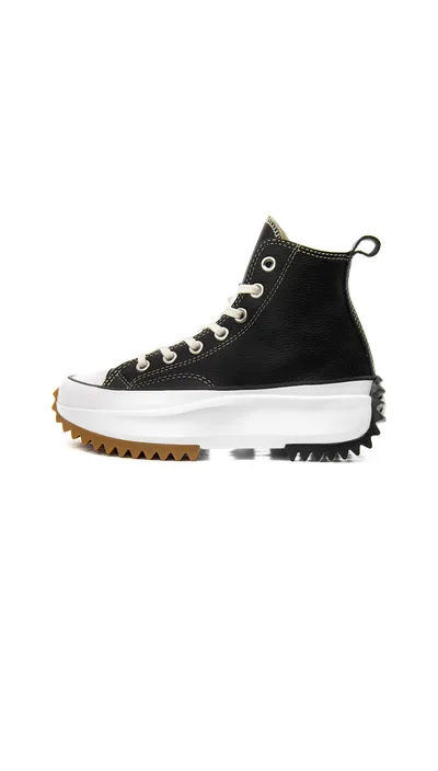 Converse Run Star Hike Leather Hi "Black & White Gum" 2024