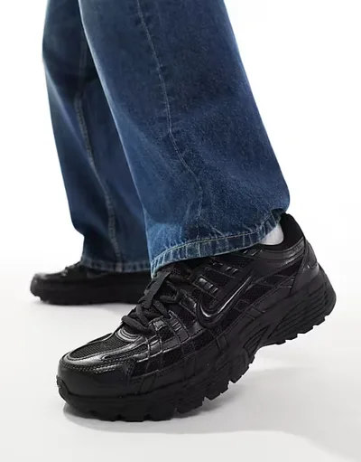 Nike P-6000 unisex trainers in triple black