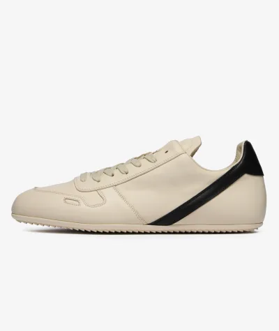 Rick Owens Minimal Leather Sneakers - Beige