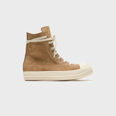 Rick Owens WMNS Temple Sumi Suede High Top Sneakers