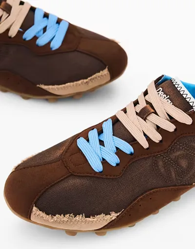 Desigual Retro sports sneakers in brown
