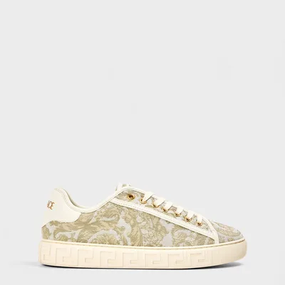 Versace Women's Pattern Cushioned Low-Top Trainers