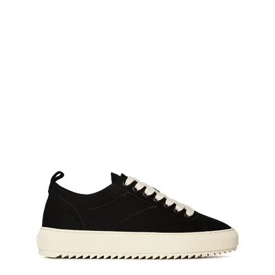 Represent Men's New Alpha Low Lightweight Black Canvas Trainers