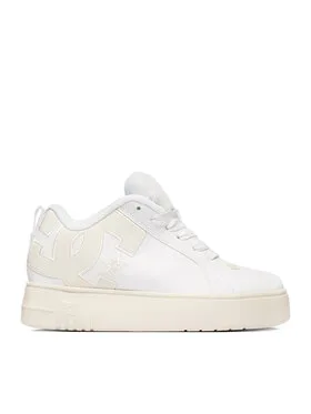 DC Shoes Снікерcи EO-COURT GRAFFIK PLATFORM DC02422102 Білий